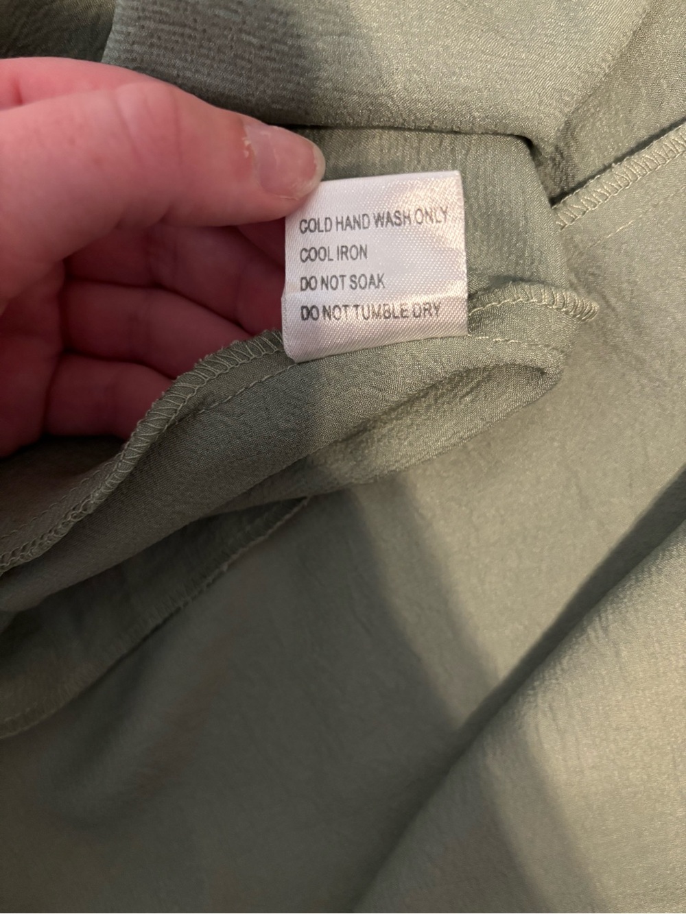 Petal & Pup Sage Green Tie-Front Midi Dress - Picture 7 of 7